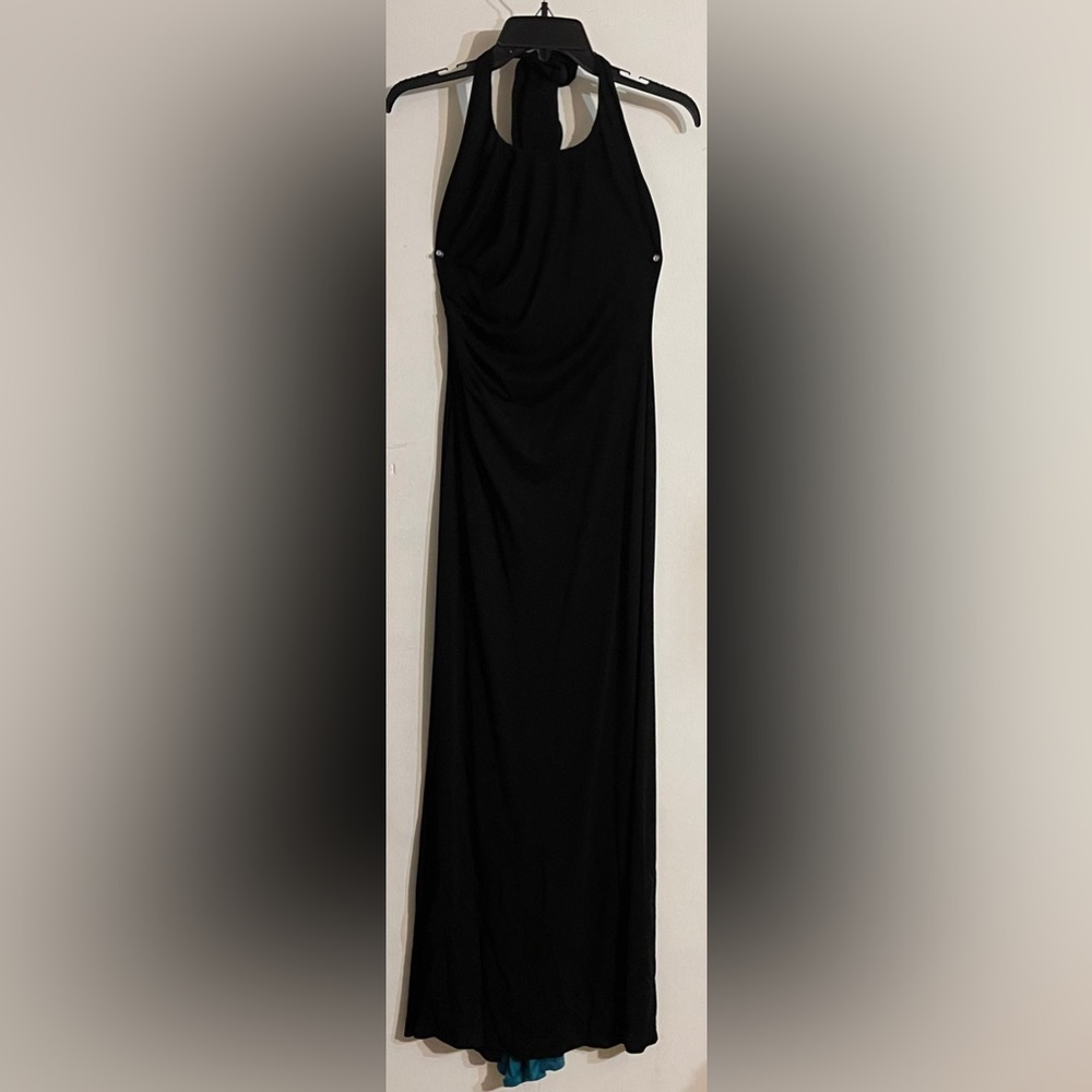 Nicole Miller Black & Teal Dress